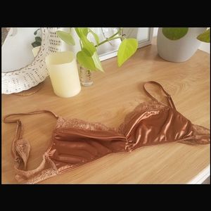 Dynamite silk/lace bralette